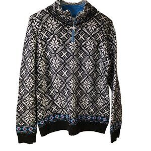 Telluride Woman's Wool Blend Quarter Zip Sweater - sz XL